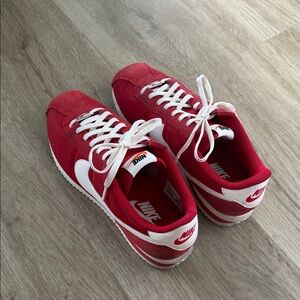 Nike Red and White Athletic Shoes